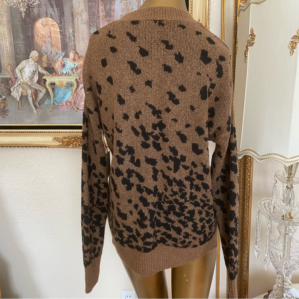 Christian Siriano New York Leopard Print Sweater - Picture 3 of 8